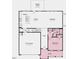 First floor plan featuring kitchen, dining room, living room, bedroom, bathroom, 2-car garage and outdoor living space at 627 Contento Ct, Sanford, NC 27330