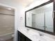 Bathroom featuring double vanity, framed mirror, and a shower/tub combo at 800 Tree Green Ln, Wake Forest, NC 27587