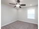 Bedroom with neutral carpet, a ceiling fan, and a window at 800 Tree Green Ln, Wake Forest, NC 27587