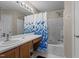 Bathroom featuring vanity with sink, tub and shower at 886 Drogheda Pl, Wake Forest, NC 27587