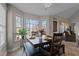 Cozy breakfast nook features large windows and seating for six at 886 Drogheda Pl, Wake Forest, NC 27587