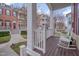Inviting front porch with rocking chairs, offering a relaxing outdoor space at 10510 Sablewood Dr # 114, Raleigh, NC 27617