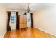 Bright bedroom featuring hardwood floors, lots of natural light and a classic furniture piece at 10620 Staghound Trl, Zebulon, NC 27597