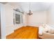 Spacious dining area with vaulted ceiling, chandelier lighting, and large window at 10620 Staghound Trl, Zebulon, NC 27597