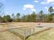Spacious fenced backyard with large open area and dog house at 1304 Nc 96 Hwy S, Zebulon, NC 27597