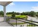 Balcony view overlooking a landscaped common area at 1400 Gathering Park Cir # 202, Cary, NC 27519