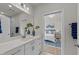 Bright bathroom with stylish vanity, quartz countertop, and modern fixtures at 1400 Gathering Park Cir # 202, Cary, NC 27519