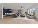 Expansive living space combining living and dining areas with elegant furniture at 1400 Gathering Park Cir # 202, Cary, NC 27519