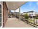 Spacious balcony with views of the neighborhood and surrounding buildings at 1400 Gathering Park Cir # 204, Cary, NC 27519