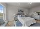 Serene bedroom with a comfy bed, soft lighting, and stylish accents creating a relaxing atmosphere at 1400 Gathering Park Cir # 204, Cary, NC 27519
