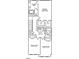 Second-floor plan featuring primary bedroom, two additional bedrooms and laundry room at 207 Frosted Iris Lane St # 180, Garner, NC 27529