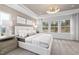 Inviting main bedroom with large windows, soft lighting, and a comfortable king-size bed at 3406 Pelican Ln, Durham, NC 27703