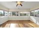 Cozy sunroom with numerous windows provides plenty of natural light and backyard views at 4041 Wendy Ln, Zebulon, NC 27597