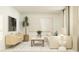 Spacious living room with neutral decor, stylish furniture, and ample lighting at 406 Queenstown Drive # 24, Kenly, NC 27542