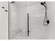 Glass enclosed shower with tile surround and sleek fixtures, offering a modern bathing experience at 8621 Bishop Pine Ln, Wake Forest, NC 27587