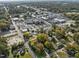 Aerial view showing the community, businesses and landscape of the town at 110 W Elm St, Nashville, NC 27856