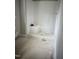 New shower unit with a built-in seat, ready for tiling and finishing touches at 1516 Bragg St, Sanford, NC 27330