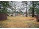 Expansive backyard with mature trees, offering ample space for outdoor activities at 1729 Augustus Dr, Rocky Mount, NC 27801