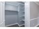 The interior of a closet with built-in shelves and a clothing rod at 1729 Augustus Dr, Rocky Mount, NC 27801