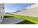 New home with concrete patio and sodded backyard is ideal for outdoor living and entertainment at 266 Hanging Elm Ln, Fuquay Varina, NC 27526