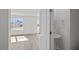Bathroom showcasing a pedestal sink, and luxury vinyl plank flooring at 429 Citron St, Sanford, NC 27332