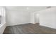 Open and airy living room featuring modern flooring and neutral paint at 433 Citron St, Sanford, NC 27332