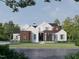 Modern two-story home with a stylish design, large windows, and manicured lawn at 5301 Inglewood Ln, Raleigh, NC 27609