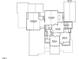 Detailed second floor plan showing the game room, rec room, three bedrooms and two bathrooms at 5301 Inglewood Ln, Raleigh, NC 27609
