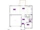 Detailed floorplan showcasing layout of Gathering room, kitchen, nook, entry, garage, den and porch at 544 John Stark Dr, Fuquay Varina, NC 27526