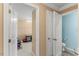 Hallway area with open doorway and multiple closets at 1004 Bridgewater Dr, Durham, NC 27704