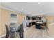Modern kitchen with stainless steel appliances and an island at 1004 Bridgewater Dr, Durham, NC 27704