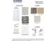 Interior selections highlighting kitchen and bathroom finishes, cabinetry, and flooring options at 1008 Octans Way, Wendell, NC 27591