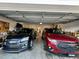Two car garage with an entrance door, parking space for two vehicles at 1113 Hudson Dr, Mebane, NC 27302