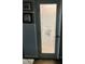 Decorative pantry door with frosted glass and custom design elements adding charm to the kitchen at 1113 Hudson Dr, Mebane, NC 27302