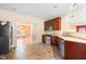Kitchen featuring stainless steel appliances and hardwood floors at 1175 Faulkner Town Rd, Henderson, NC 27537
