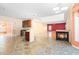 Spacious living room featuring a fireplace and open floorplan at 1175 Faulkner Town Rd, Henderson, NC 27537