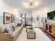 Inviting living room with comfortable seating, stylish decor, and ample natural light at 1712 Red Roses Ave, Durham, NC 27703