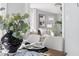 A dining area leads into a cozy living room with an inviting atmosphere at 2204 Guess Rd, Durham, NC 27705