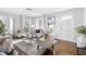 Cozy living room with hardwood floors, stylish furnishings, and ample natural light at 2204 Guess Rd, Durham, NC 27705