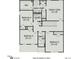 Upstairs floorplan showing bedrooms, bathrooms and laundry room at 230 Deodora Ln, Cameron, NC 28326