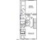 Detailed third-floor plan showing layout of primary bedroom, walk-in closet, and bathroom at 356 Chesapeak Commons St # 135, Garner, NC 27529