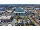 Birds-eye view of the property and surrounding neighborhood at 709 North St, Durham, NC 27701