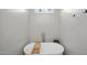 Close-up of a modern freestanding bathtub with sleek fixtures and minimalist design at 20 Crane Dr, Louisburg, NC 27549