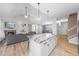 Spacious island with modern countertops and open concept design at 20 Crane Dr, Louisburg, NC 27549