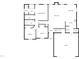 Detailed floor plan showcasing the layout of the home including the living areas, bedrooms, and bathrooms at 70 Waterford Dr, Angier, NC 27501