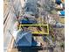 An aerial view of the property lot shows a defined parcel next to a two-story home at 822 Kent St, Durham, NC 27701