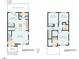 Detailed floor plan showing two levels with dimensions for the kitchen, living room, and bedrooms at 822 Kent St, Durham, NC 27701
