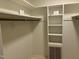 Walk-in closet with shelving and clothing rods offering ample storage space at , Raleigh, NC 27613