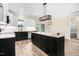 Spacious kitchen with a large island, stainless steel appliances, and plenty of counter space at 9230 Bear Run Ln, Middlesex, NC 27557