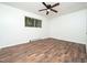 Bedroom with modern flooring, a ceiling fan and a view from the window at 3 Shepherd Ln # Bldg C, Chapel Hill, NC 27514